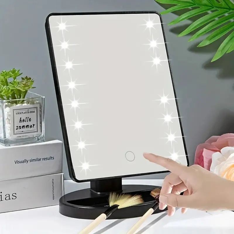Espelho com luz led - Recarregável USB - Loja clicco