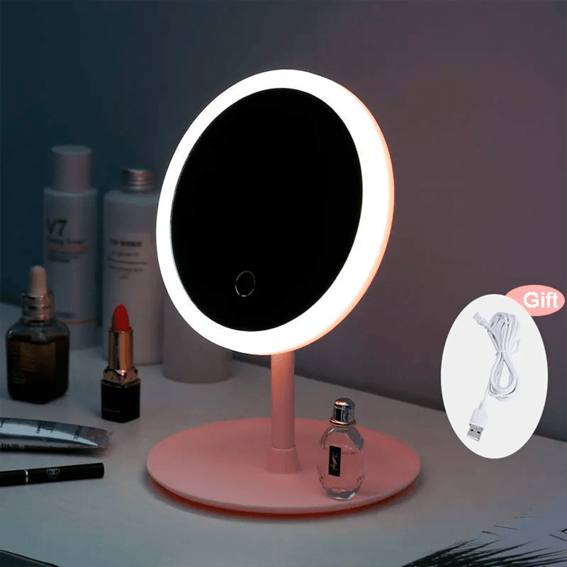 Espelho de maquiagem com luz led - 3 modos - Loja clicco