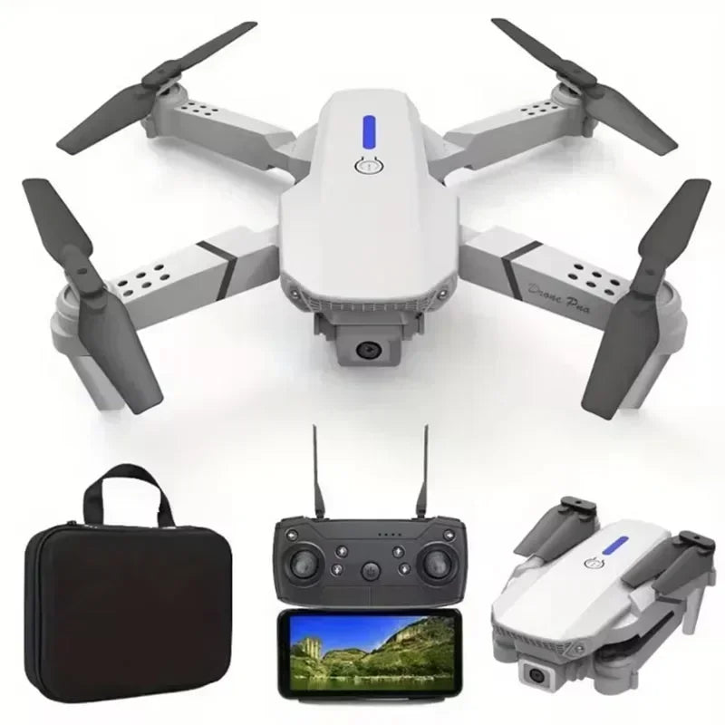 Novo E88 Pro Drone 4K – Fotos e Vídeos Cinematográficos na Palma da Sua Mão