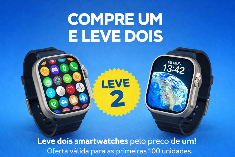 Smartwatch Premium T900 Ultra Serie 8 - Design Sofisticado + Monitoramento Saúde - Leve 2 Pelo Preço De 1